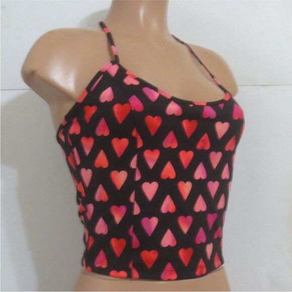 Victoria’s Secret Flow On Point Essential Atlet Cropped Tank Top w/ Heart Prints - Picture 4 of 7
